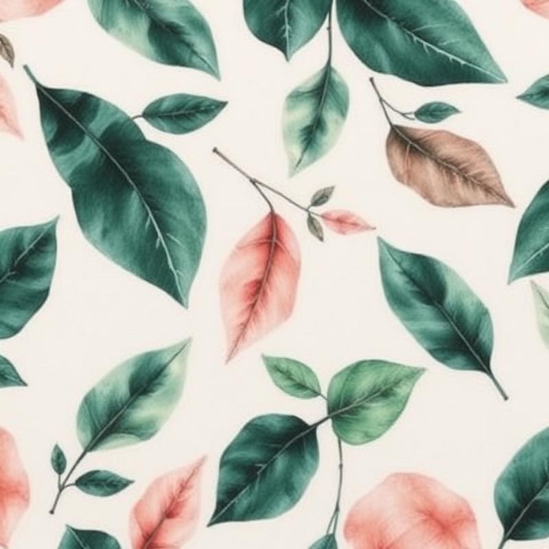 Watercolor Botanical fabric swatch