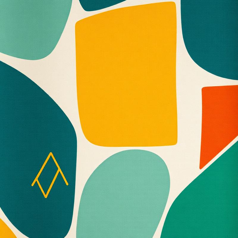 Mid-Century Geometric fabric swatch
